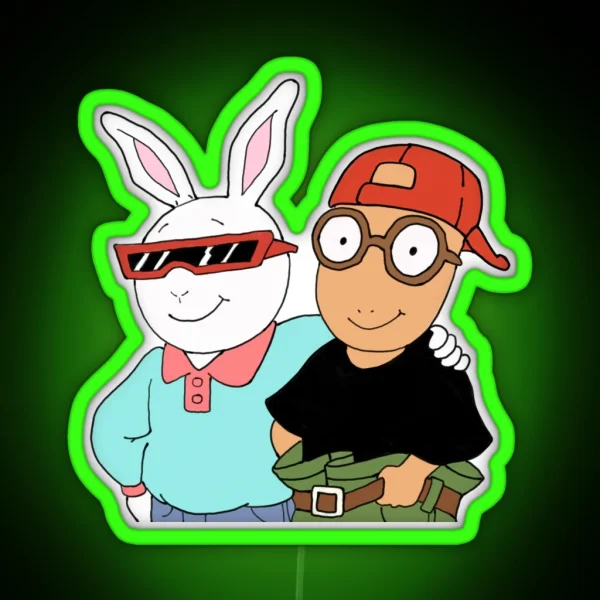 Arthur And Buster RGB Neon Sign