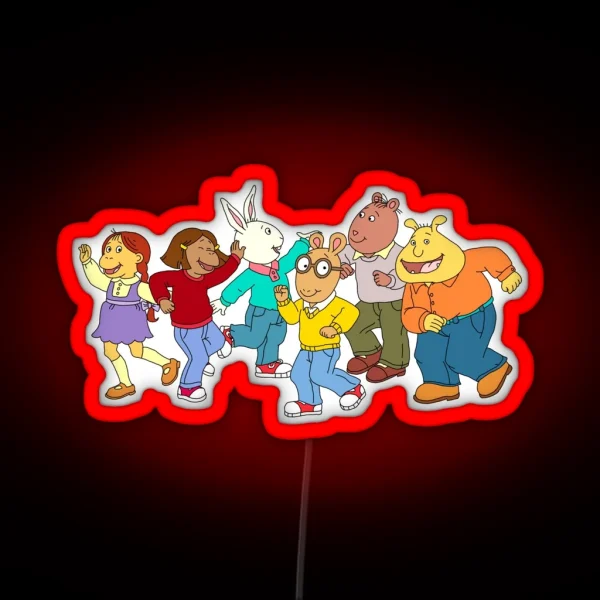 Arthur And Friends RGB Neon Sign