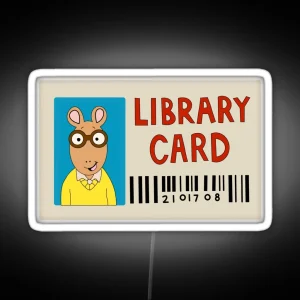 Arthur Library Card Led RGB Neon Sign