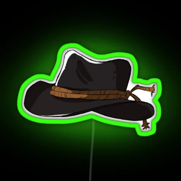 Arthur Morgan Hat RGB Neon Sign