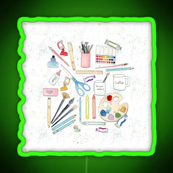 Artist Tools Of The Trade RGB Neon Sign