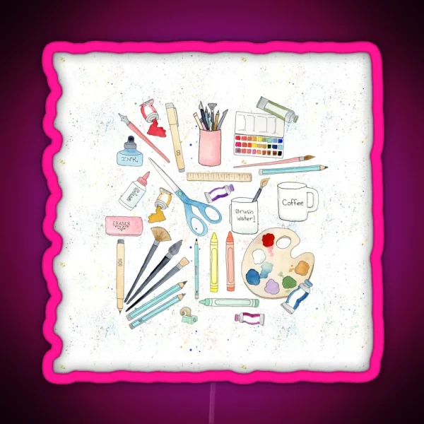 Artist Tools Of The Trade RGB Neon Sign