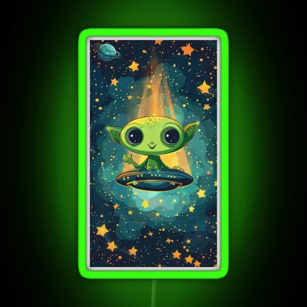 ARTYA Alien Cosmic Encounter RGB Neon Sign
