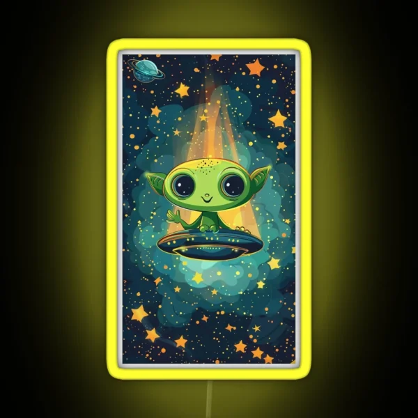 ARTYA Alien Cosmic Encounter RGB Neon Sign