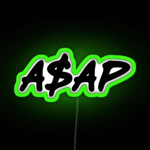 ASAP Always Strive And Prosper RGB Neon Sign