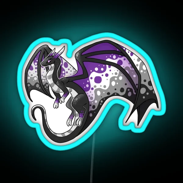 Asexual Dragon Friend RGB Neon Sign