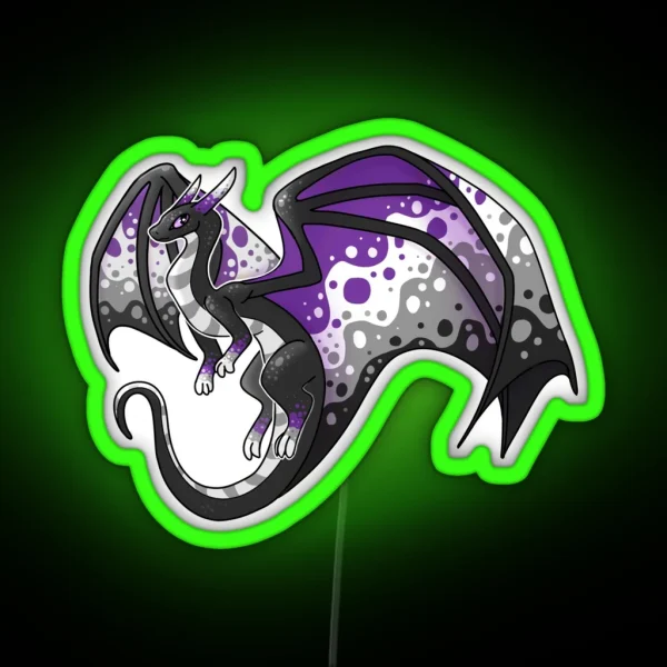 Asexual Dragon Friend RGB Neon Sign