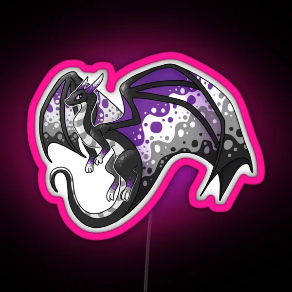 Asexual Dragon Friend RGB Neon Sign