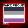 Self-expression and identity celebrated in vibrant asexual pride rainbow colors.