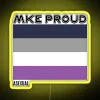 RGB Neon Asexual Pride Sign, Personalized Gay Identity Decoration Statement Piece.