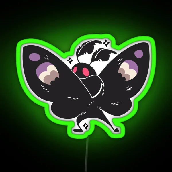 Asexual Pride Mothman RGB Neon Sign