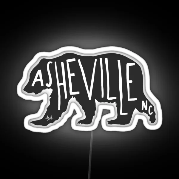 Asheville Nc Bear RGB Neon Sign