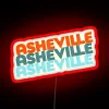 Asheville NC Retro Stack RGB Neon Sign - Image 2