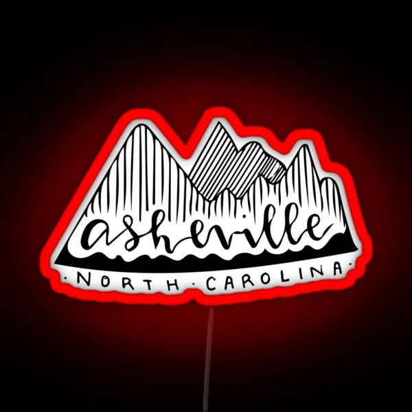Asheville NC RGB Neon Sign