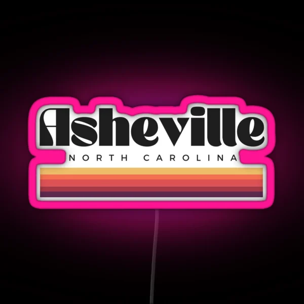 Asheville North Carolina Led RGB Neon Sign