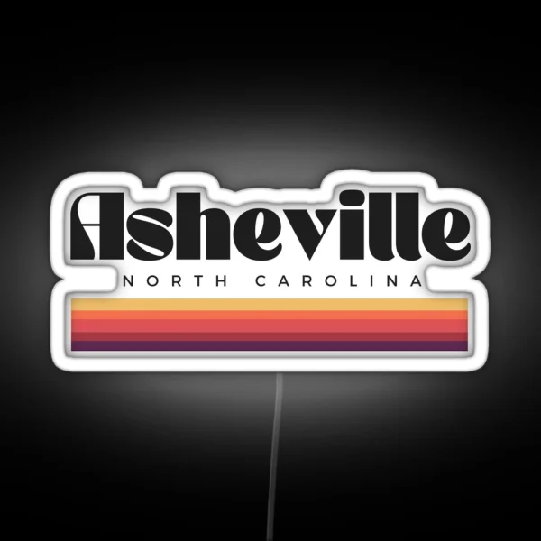 Asheville North Carolina Led RGB Neon Sign