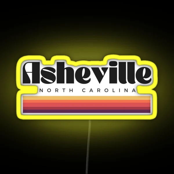 Asheville North Carolina Led RGB Neon Sign