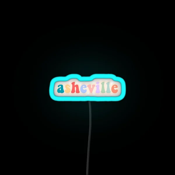 Asheville RGB Neon Sign