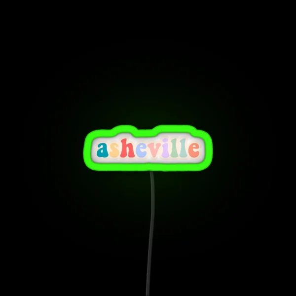 Asheville RGB Neon Sign
