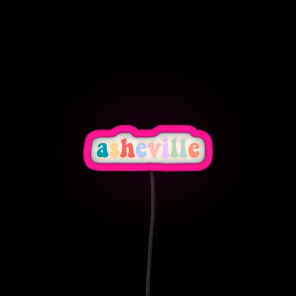 Asheville RGB Neon Sign