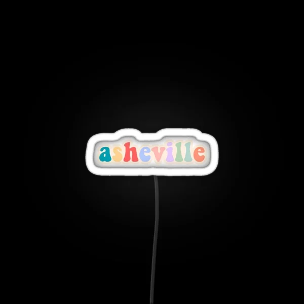 Asheville RGB Neon Sign
