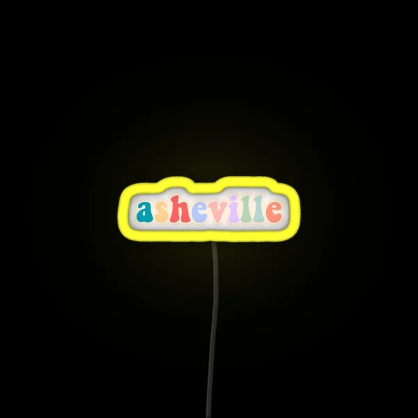 Asheville RGB Neon Sign