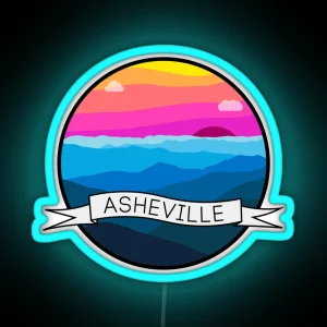 Asheville RGB Neon Sign