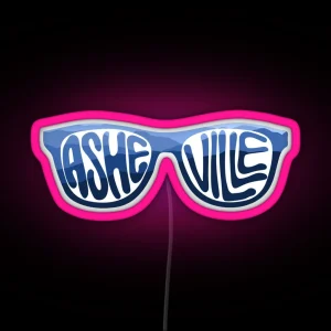 Asheville Sunglasses Blue RGB Neon Sign