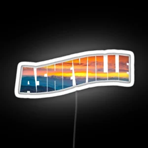 Asheville Sunset RGB Neon Sign