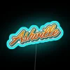 Ashville Typography RGB Neon Sign - Image 2