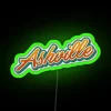 Ashville Typography RGB Neon Sign - Image 3