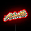 Ashville Typography RGB Neon Sign