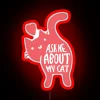 Ask Me About My Cat RGB Neon Sign - Image 2
