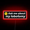 Quirky humor meets neon flair in this retro medical novelty.