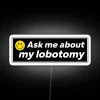 LED humor neon sign with medical theme and colorful effects