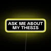 Personalized RGB Neon Sign Display for Artistic Academic Expression and Humor