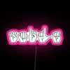 Bright Color Changing ASL Smile RGB Neon Digital Sign Display