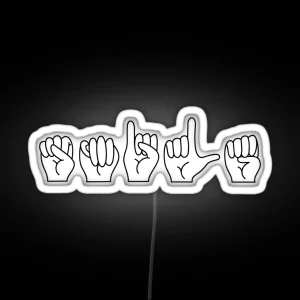 Asl Smile RGB Neon Sign