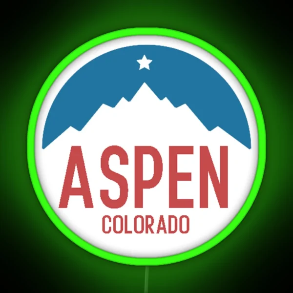Aspen Colorado RGB Neon Sign