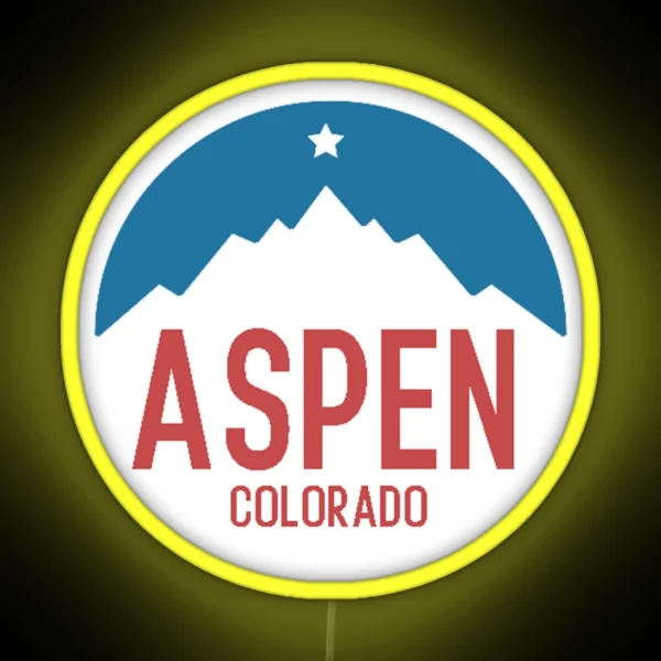 Aspen Colorado RGB Neon Sign