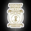 Precision Crafted Beer Lover's Assistant Brewer Tee with Neon Accents