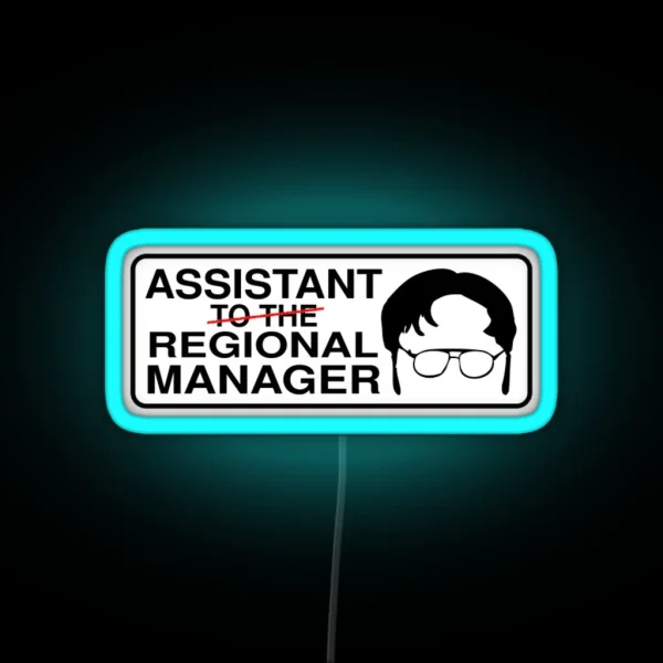 Assistant To The Regional Manager RGB Neon Sign