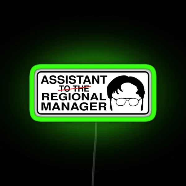 Assistant To The Regional Manager RGB Neon Sign