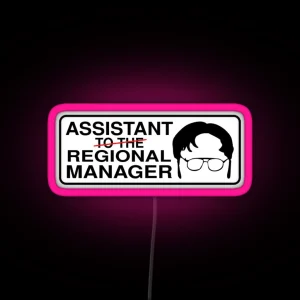 Assistant To The Regional Manager RGB Neon Sign