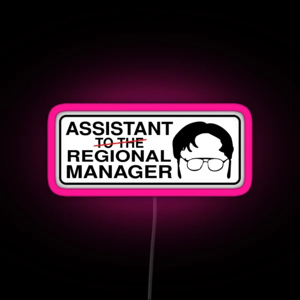 Assistant To The Regional Manager RGB Neon Sign