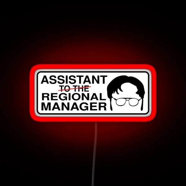 Assistant To The Regional Manager RGB Neon Sign