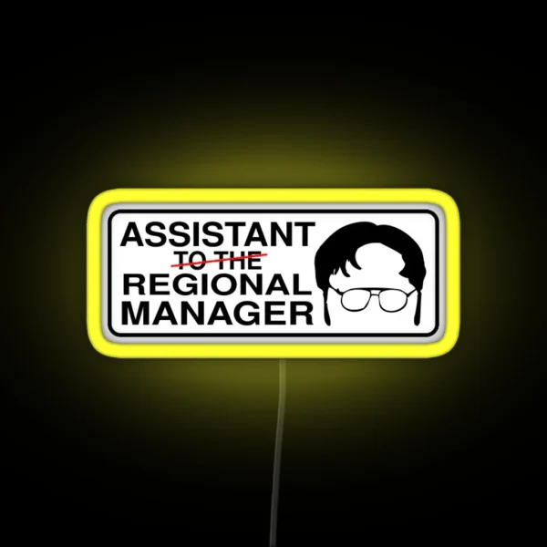 Assistant To The Regional Manager RGB Neon Sign