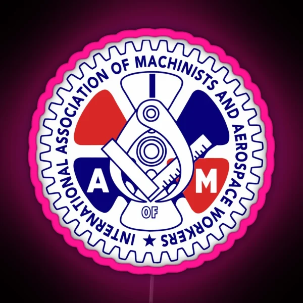 Association Of Machinists And Aerospace Workers RGB Neon Sign