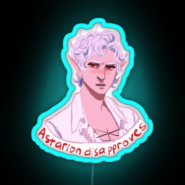 Astarion Disapproves RGB Neon Sign