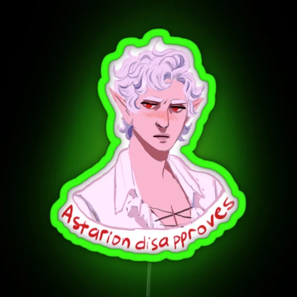 Astarion Disapproves RGB Neon Sign